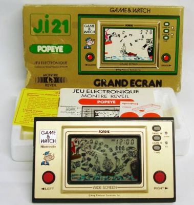 Nintendo Game Watch - Wide - Popeye (Loose with box)