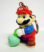 Nintendo Universe - Mario Bros. - Applause Keychain PVC Figure - Mario with vegetable