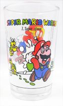 Nintendo Universe - Super Mario World - Verre à moutarde Amora 1993 - #1 Mario \ Super Glisse\ 