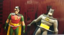 NJCroce - Batman The Animated Series - Batmobile with Batman & Robin bendable figures