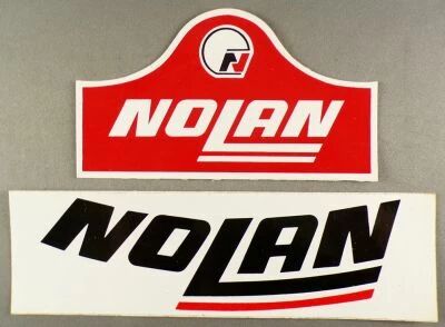 Nolan - Motorcycle Helmets - 2 x Vintage Stickers