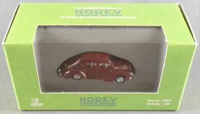 Norev 513204 Micro Miniature Ho 1/86 Renault 4 CV Rouge Bordeaux Neuve Boite