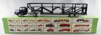 Norev Micro Miniature 550006 Ho 1:87 Unic Truck with Cars Transporter Trailer Boxed