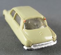 Norev Micro Miniature N°2 Ho 1:86 Citroen Ds 19 Mastic Green Metallized Wheels Weighted