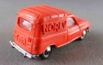 Norev Micro Miniature N°513 Ho 1:86 Renault 4L Van Orange
