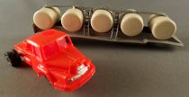 Norev Micro-Miniatures 522 Ho 1/87 Orange Unic ZU 120 Truck with Milk Containers Trailer