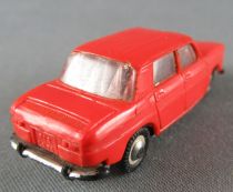 Norev Micro-Miniatures N°514 Ho 1:86 Renault 8 Red Metallized Wheels