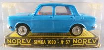 Norev N° 57 Simca 1000 Bleu Clair Proche Neuf Boite 1/43