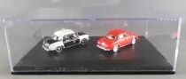 Norev Universal Hobbies Atlas Ho 1/87 Renault Dauphine 1956 Rouge + Renault Dauphine Police Pie 1960 Neuves Boite