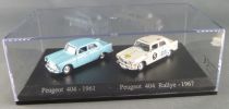 Norev Universal Hobbies for Atlas Ho 1/87 1961 Peugeot 404 + 1967 404 Rallye Mint in box