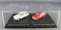 Norev Universal Hobbies pour Atlas 1/87 Ho Citroën Ami 6 Break Tourisme - 1968 + Ami 6 Break Pompier - 1968 Neuf Boite