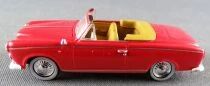 Norev Universal Hobbies pour Atlas Ho 1/87 Peugeot 403 Cabriolet 1957 Rouge Capote Ouverte