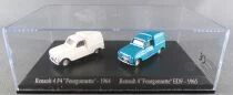 Norev Universal Hobbies pour Atlas Ho 1/87 Renault 4 F4 Fourgonnette - 1964 + Renault 4 F4 Fourgonnette EDF - 1965 Neuf Boite