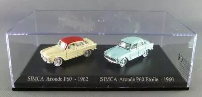 Norev Universal Hobbies pour Atlas Ho 1/87 Simca Aronde P60 - 1962 + P60 Etoile - 1960 Neuf Boite