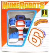 NumeRobots - Number 6 (White & Red)
