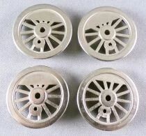 O 0 Scale 4 x Nickel Steel Driving Wheel Diameter 31.8mm 13 Spokes for Steam Locomotive Mint New