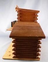 Oehme & S&ouml;hne Wild-West Wooden Building Town Hall Boxed for Starlux Timpo Clairet Elastolin Quiralu figures