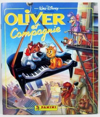 Oliver et Compagnie - Album Collecteur de vignettes Panini 1989 (complet et mint)