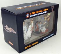 Once upon a time... The Space - Set of 2 retro glasses -  Revenge of the Humanoids