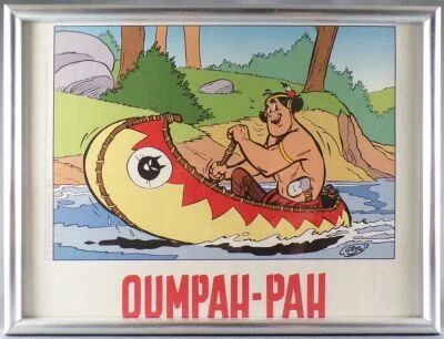 Oumpah-Pah - Bookplate Tir� � Part The Complete Collection Uderzo Framed - Albert Ren� Plan�te Bd 2011