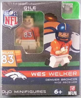 Oyo - Football Am�ricain NFL - G1LE S�rie 1 Mini Figurine Articul�e - Wes Welker n� 83 Denver Broncos Wide Receiver Neuf Boite