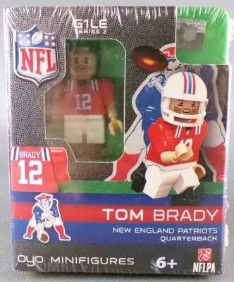 Oyo - Football Am�ricain NFL - G1LE S�rie 2 Mini Figurine Articul�e - Tom Brady n� 12 New England Patriots Quaterback Neuf