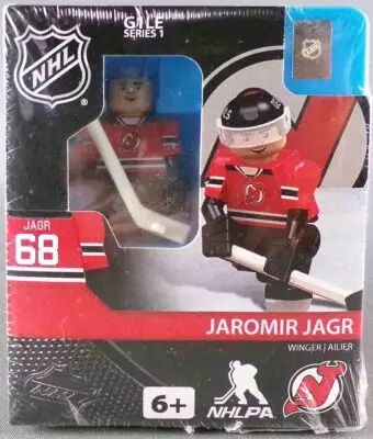 Oyo - Hockey NHL -  G1LE Series 1 Minifigure - Jaromir Jagr n� 68 New Jersey Devils Winger Mint in Sealed Box