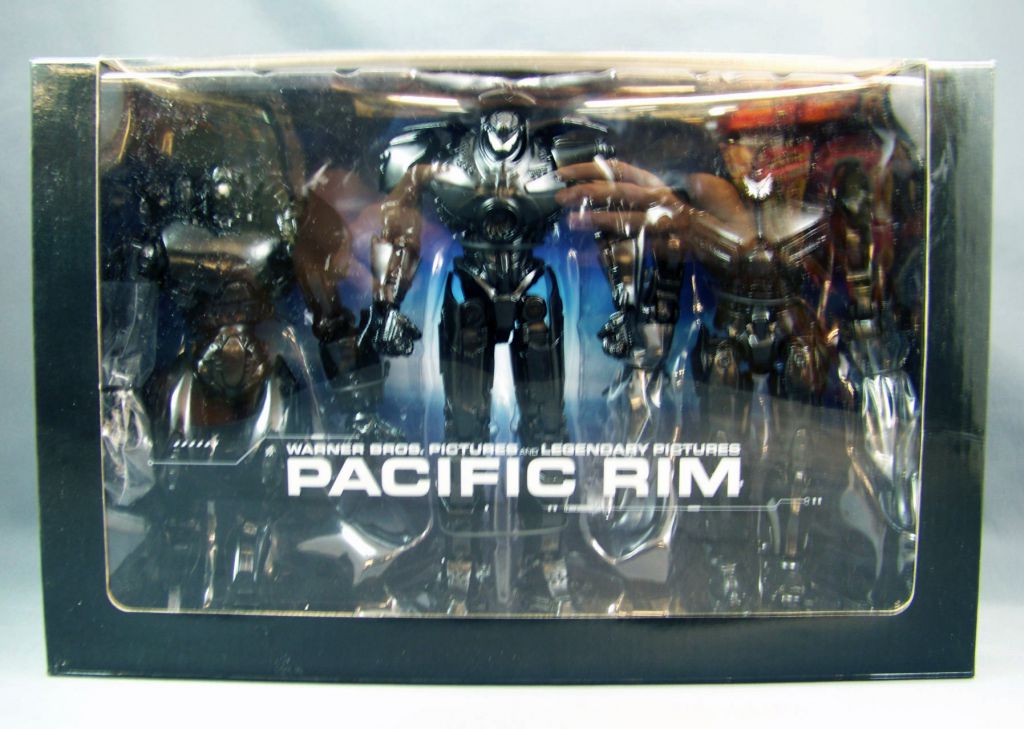 SDCC 2014 Exclusive Neca Pacific Rim End Credits Jaeger 3 Figure Box Set 7" NIB 