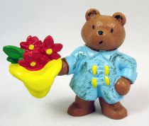 Paddington Bear - Schleich PVC Figure - Paddington with rain coat and flowers