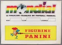 Panini - Autocollant Football - Magazine Mondial Euro 1979