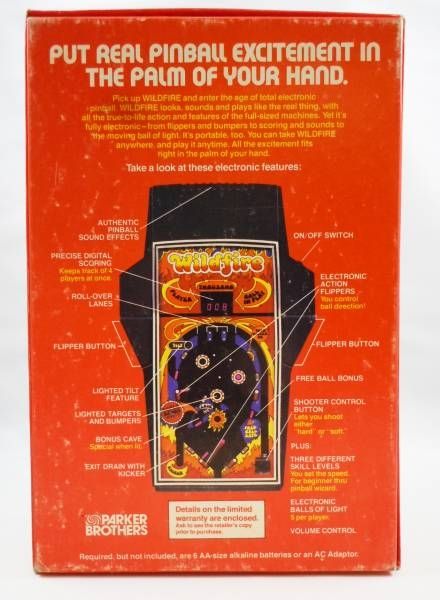 wildfire electronic pinball game