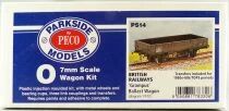 Peco Parkside Models PS14 0 O Gauge Br Grampus Ballast Wagon 2 Axles Kit Mint in Box
