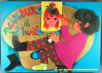 Peinture � l\'Huile Oil Painting Learning - Educative Game - Fernand Nathan 1973