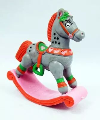 P�re-No�l et ses amis - Figurine PVC Schleich - Cheval � bascule
