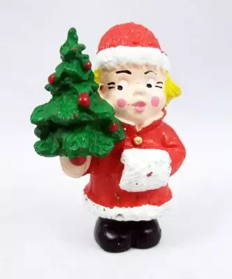 P�re-No�l et ses amis - Figurine PVC Schleich - Enfant avec sapin