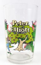Peter & Elliott the Dragon - Amora mustard glass 1977