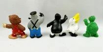 Petzi (Rasmus Klump) - Complete Series of 5 Bully PVC Figures - Petzi, Seeb&auml;r, Pingo, Pelle & Pildskadden