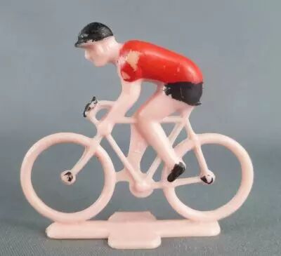 PGF Sa Ann�es 60 - Cycliste Plastique - Maillot Rouge