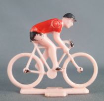 PGF Sa Années 60 - Cycliste Plastique - Maillot Rouge