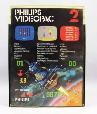 Philips Videopac - Cartouche n�2 Identification / Rendez-Vous-Spatial / Logique