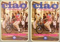 Piaggio - Cyclomoteur - Lot de 2 Autocollants Vintages Ciao le Cyclomoteur Simple