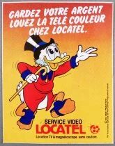 Picsou - Autocollant Locatel - Gardez votre Argent...