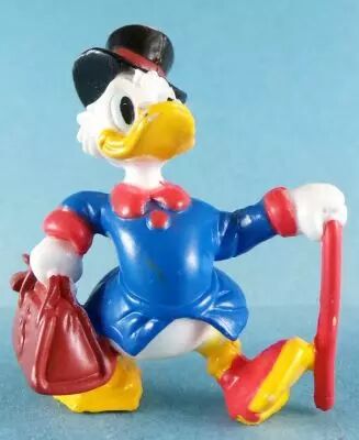 Picsou - Mini Figurines PVC Disney - Picsou Marchant avec Canne & Sac
