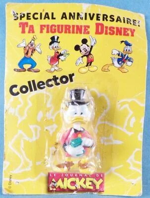 Picsou - Mini Figurines PVC Disney Journal de Mickey - Picsou Compte son Argent Neuf Blister