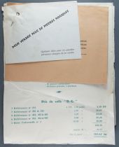 Pierres Magiques 1961 Retailer Tariff and Advertising Mail