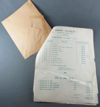Pierres Magiques 1961 Retailer Tariff and Advertising Mail