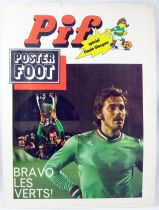 Pif Gadget - Commemorative Poster Soccer Final Glasgow 1976 (St Etienne vs. Bayern Munich)