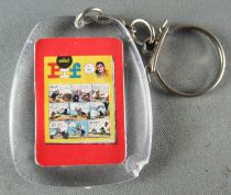 Pif Gadget - Key chain (Vaillant) - Pif the dog (chasing a sausage)