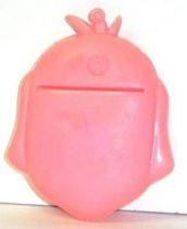 Pif Gadget - Plastic money holder Pif pink head