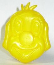 Pif Gadget - Plastic money holder Pif yellow head